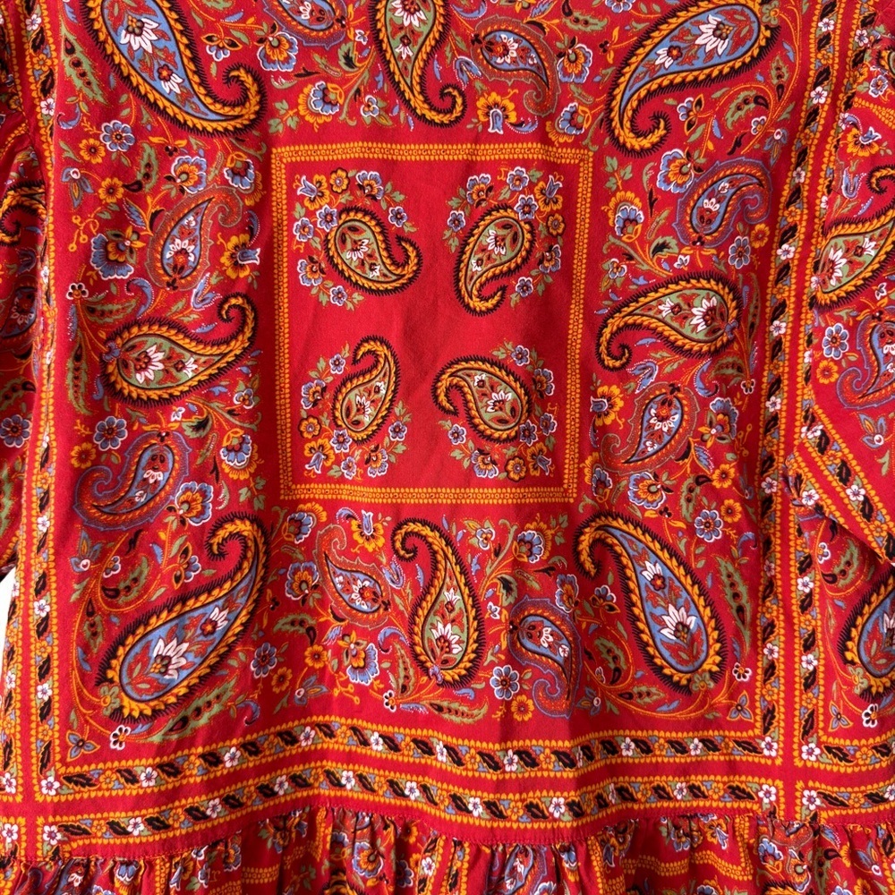 Madewell Bandana Paisley Peplum Wrap Top Size | Madewell Blouse | Medium - Picture 7 of 9